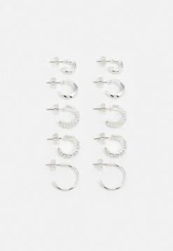 Monki 5 Pack - Oorbellen - Silver -Coloured