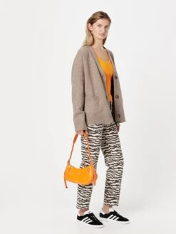 Monki Vesten Gebreid Vest Dames Chamois -Monki Winkel 08e54c4c675993353c23488825a4b347