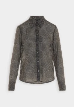 Monki Blouse - Black Solid