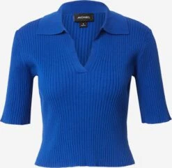 Monki Fijngebreide Truien Trui Dames Royal Blue/koningsblauw
