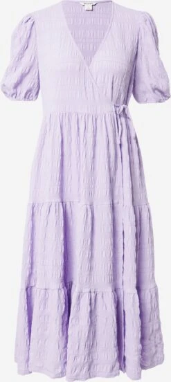 Monki Midi Jurken Jurk Dames Lichtlila