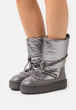 Monki Irene- Snowboots- Dark Silver Grey