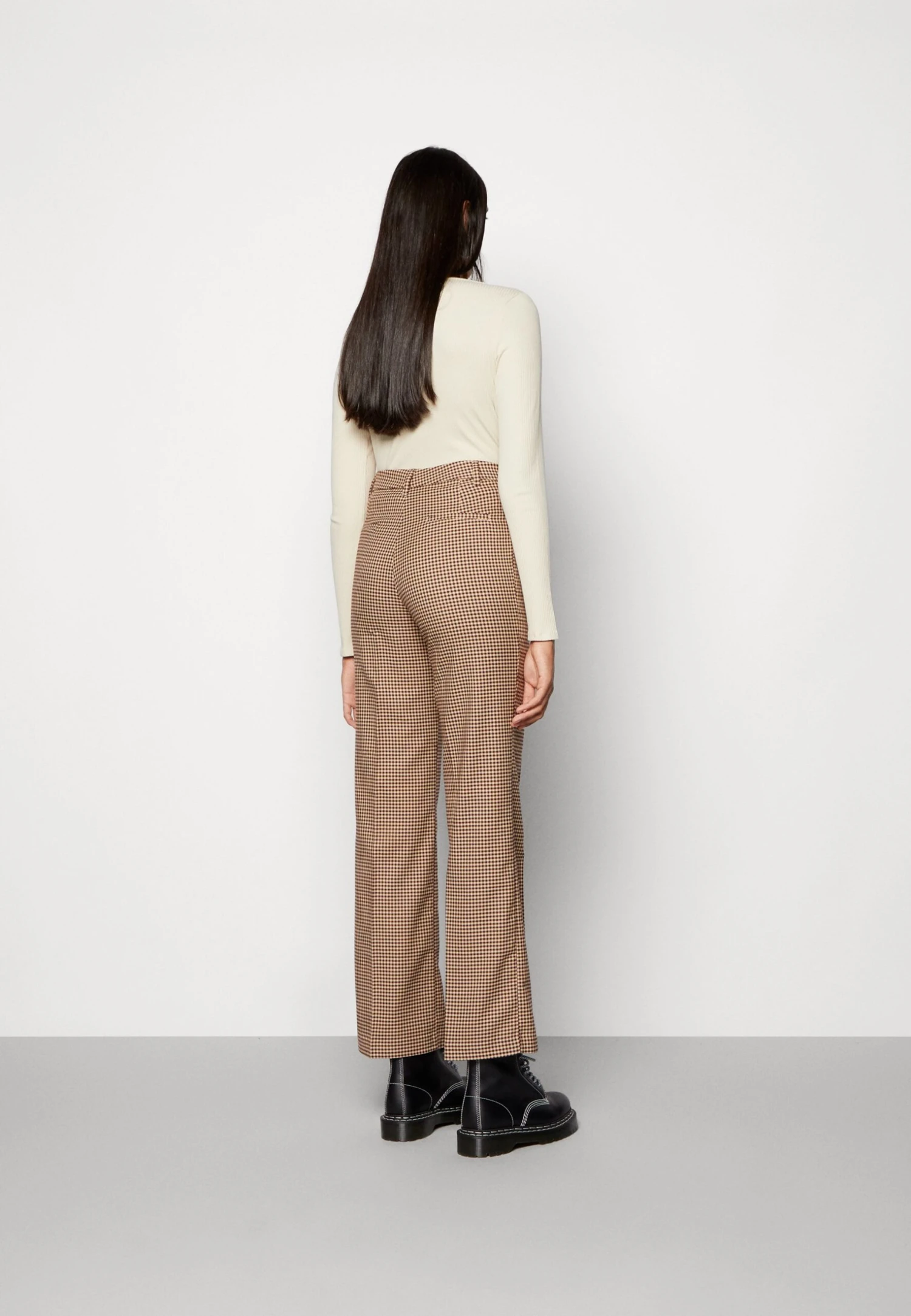 Monki Broek - Brown/Light Brown 3 Monki Broek - Brown/Light Brown - Afbeelding 3