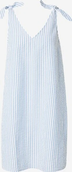 Monki Zomerjurken Zomerjurk Dames Smoky Blue