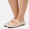 Monki Ballerina'S Met Enkelbandjes - Beige Dusty Light