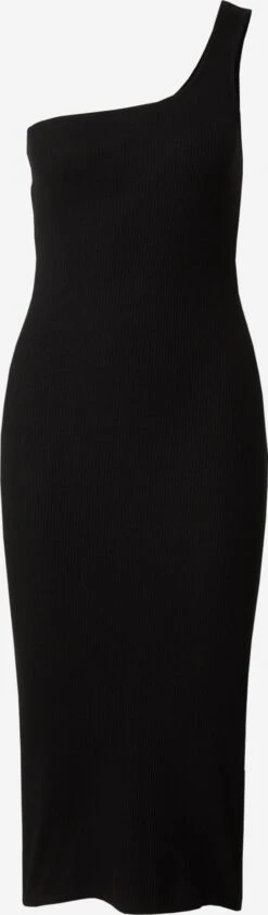 Monki Midi Jurken Jurk Dames Zwart