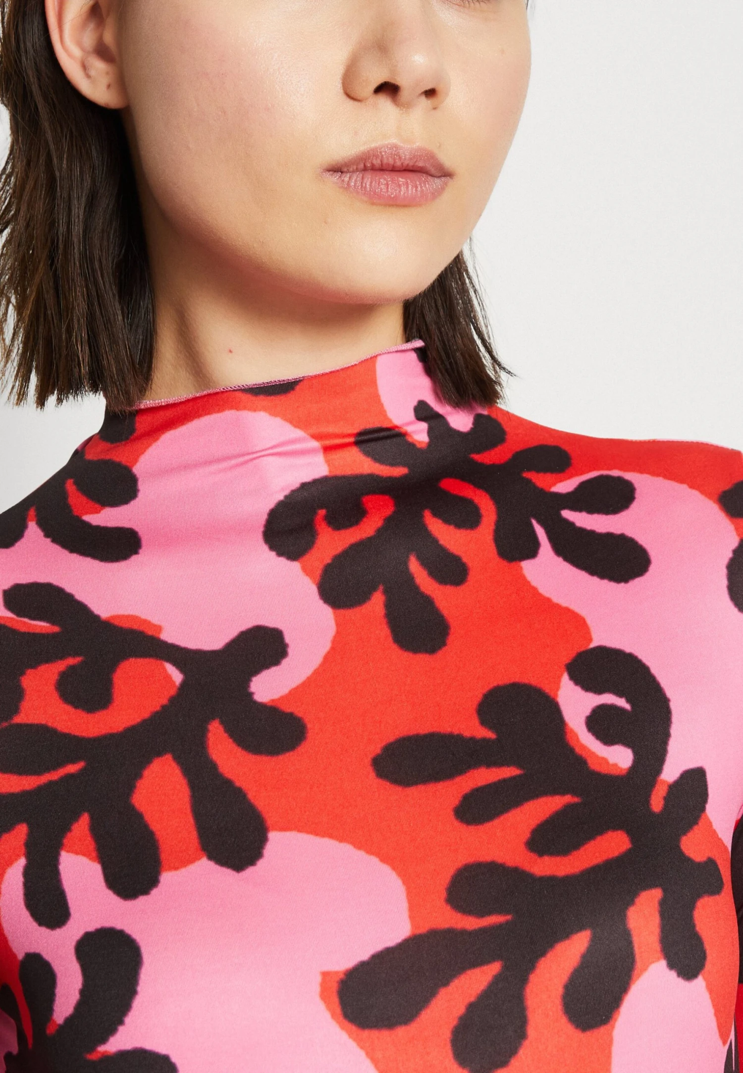 Monki Longsleeve - Red/Pink/Multi-Coloured 6 Monki Longsleeve - Red/Pink/Multi-Coloured - Afbeelding 6