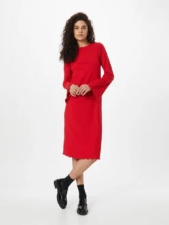 Monki Gebreide Jurken Gebreide Jurk Dames Rood -Monki Winkel 3755d3dc27580b50500e6920598d9430