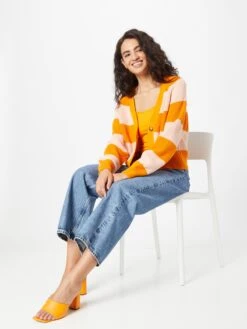 Monki Vesten Gebreid Vest Dames Oranje / Perzik 9 Monki Vesten Gebreid Vest Dames Oranje / Perzik -Monki Winkel 3961b3d1844221fa606378c0b4a2933d