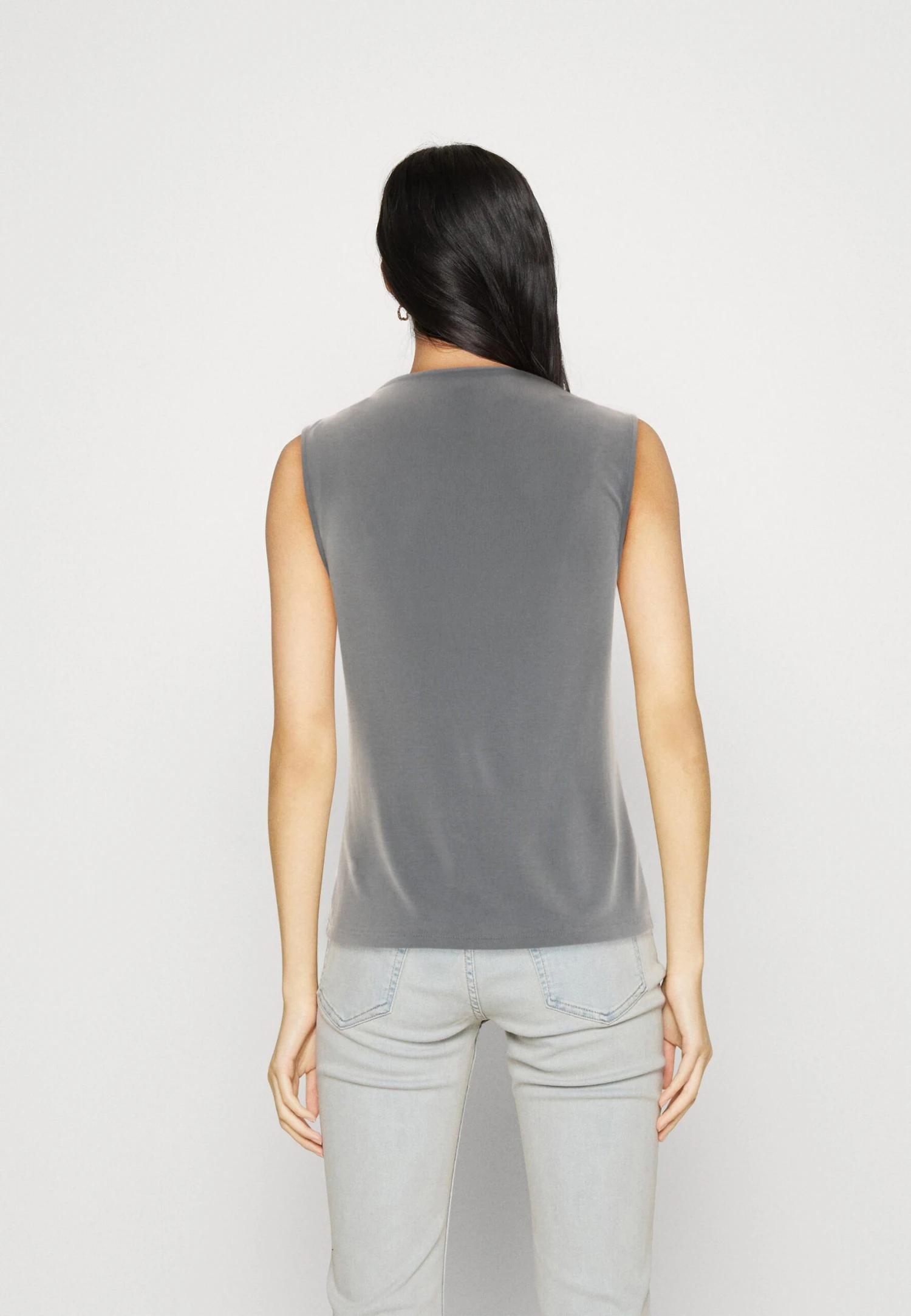 Monki Top - Grey Medium Dusty 3 Monki Top - Grey Medium Dusty - Afbeelding 3