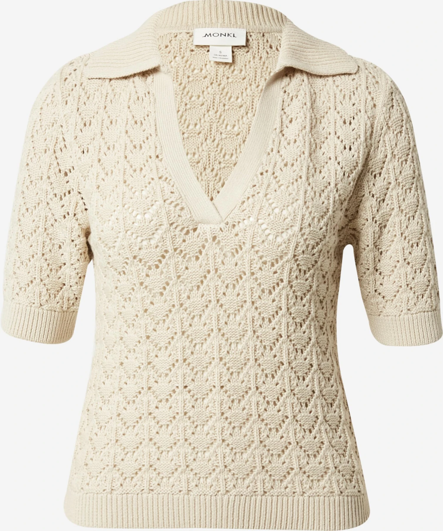 Monki Fijngebreide Truien Trui Dames Beige 1 Monki Fijngebreide Truien Trui Dames Beige