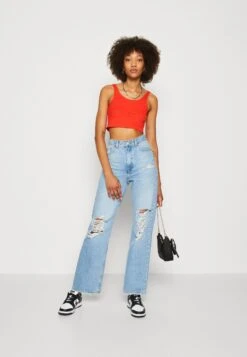 Monki 2 Pack - Top - Black Dark/Red