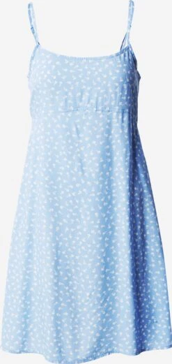 Monki Zomerjurken Zomerjurk Dames Lichtblauw