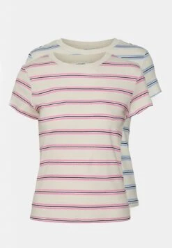 Monki T-Shirt Basic - Solid Pink / Solid Blue -Monki Winkel 54cf906bbe9a4494b6cbf2622d3909df