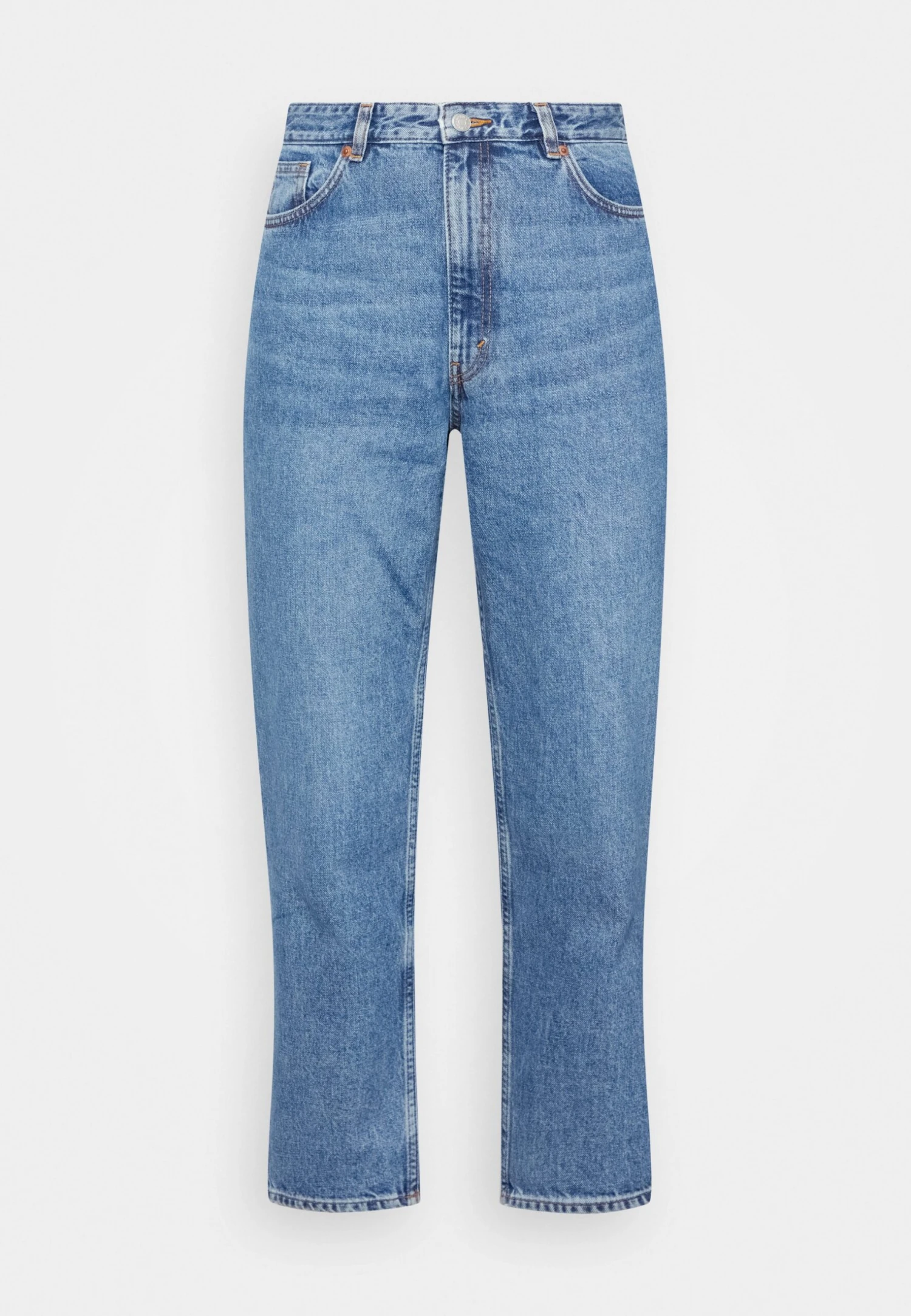 Monki Straight Leg Jeans - Blue Denim 5 Monki Straight Leg Jeans - Blue Denim - Afbeelding 5