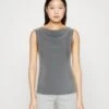 Monki Top - Grey Medium Dusty
