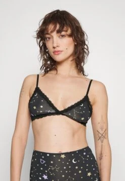 Monki Triangel Bh - Black Dark Astro