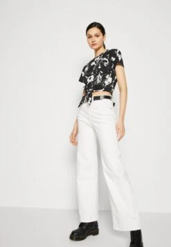 Monki T-Shirt Print - Black/White -Monki Winkel 5c4a6b715cb043fcbae0ef8a04975fbf