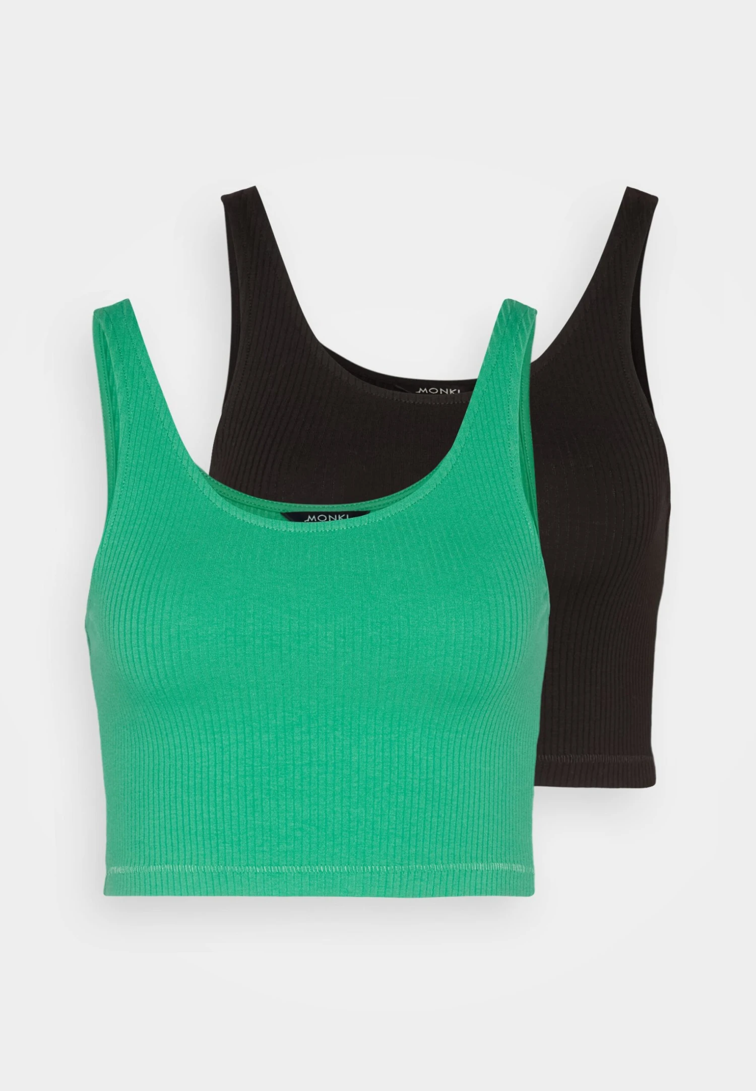 Monki 2 Pack - Top - Black & Green 6 Monki 2 Pack - Top - Black & Green - Afbeelding 6