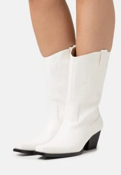 Monki Cowboy-/Bikerlaarzen - White