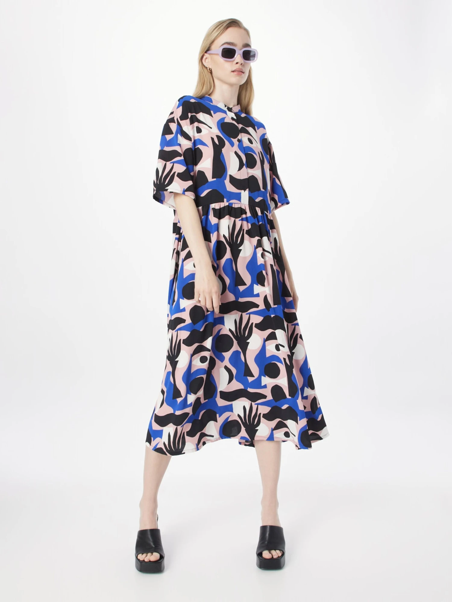 Monki Blousejurken Blousejurk Dames Poederroze 5 Monki Blousejurken Blousejurk Dames Poederroze - Afbeelding 5