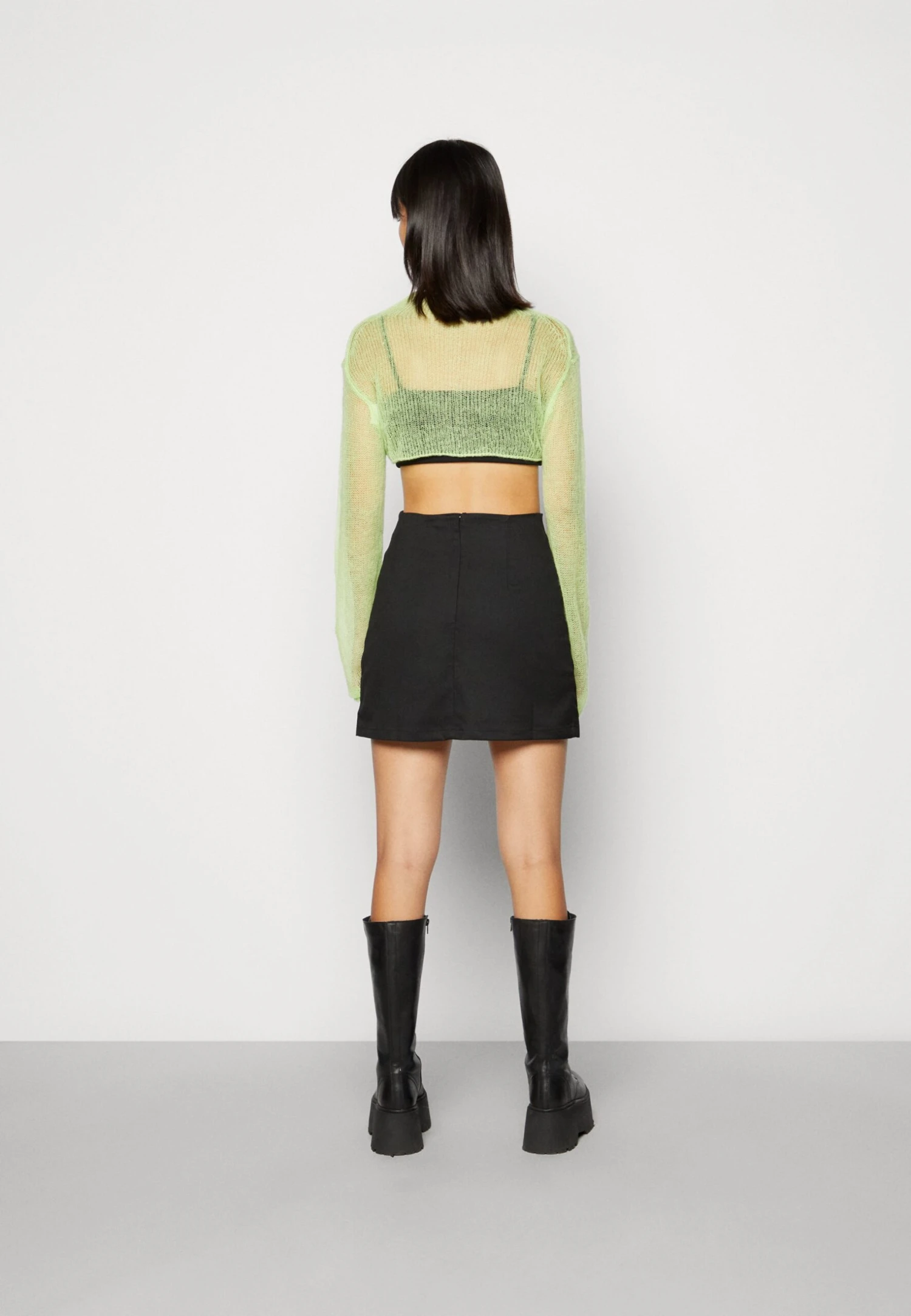 Monki Minirok - Black 3 Monki Minirok - Black - Afbeelding 3