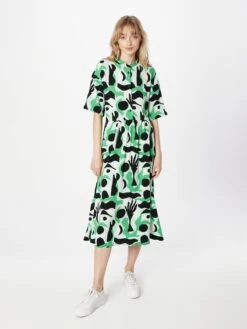 Monki Blousejurken Blousejurk Dames Groen / Pastelgroen 7 Monki Blousejurken Blousejurk Dames Groen / Pastelgroen -Monki Winkel 746345bba622662b2b5dafa8c4a04b35