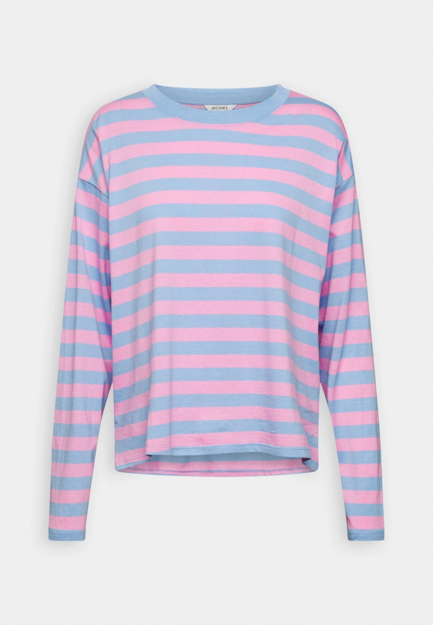 Monki Longsleeve - Light Blue/Light Pink 4 Monki Longsleeve - Light Blue/Light Pink - Afbeelding 4