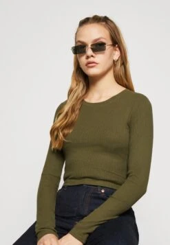 Monki Longsleeve - Khaki 9 Monki Longsleeve - Khaki -Monki Winkel 764d8ac3d2f5402286ebfc6938328627