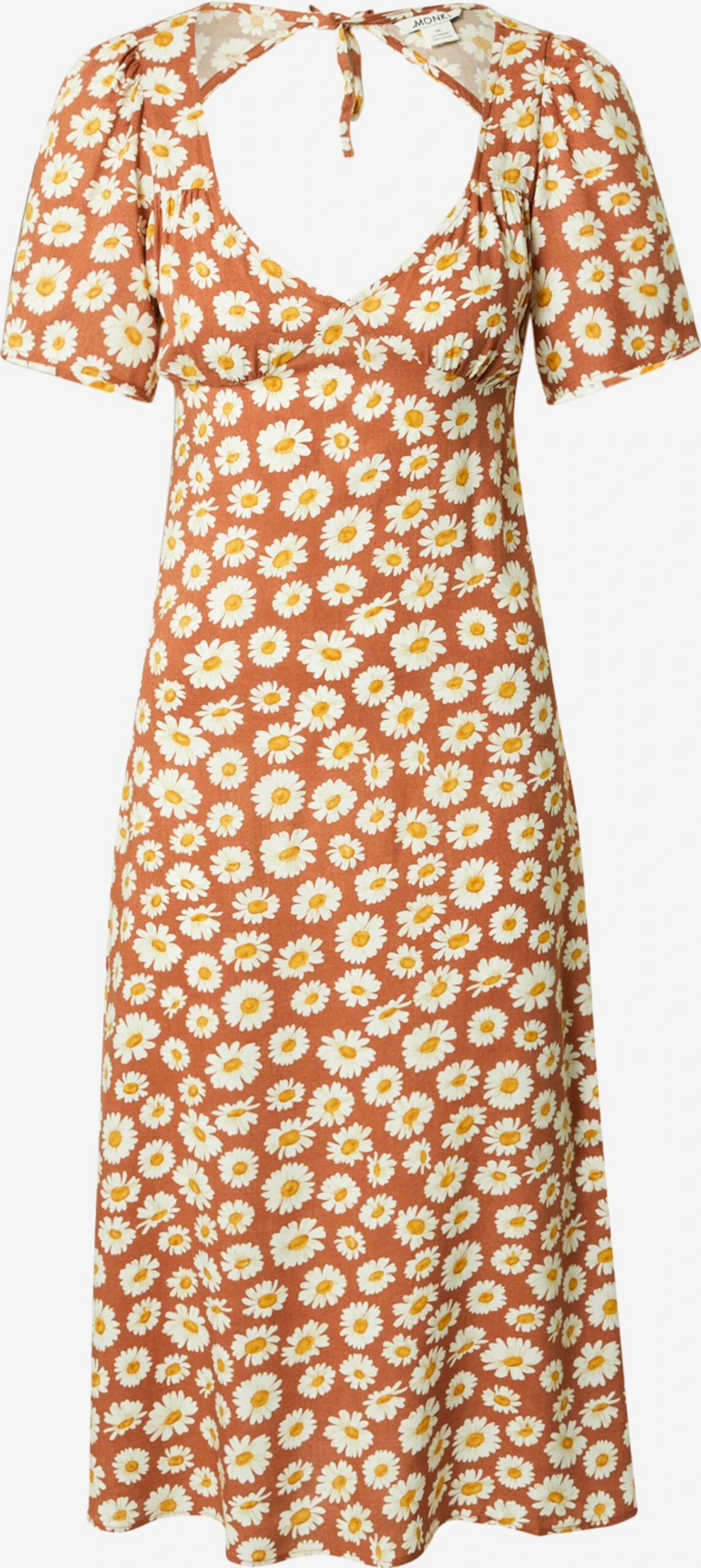 Monki Midi Jurken Jurk Dames Lichtbruin 1 Monki Midi Jurken Jurk Dames Lichtbruin