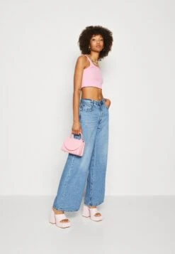 Monki 2 Pack - Top - Black Dark/Pink