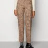 Monki Broek - Brown/Light Brown