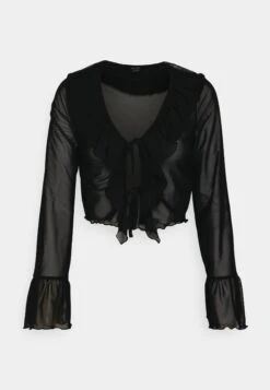 Monki Blouse - Black Dark Solid -Monki Winkel 8e51760fc5ce4e59810f6c0321d60c5e