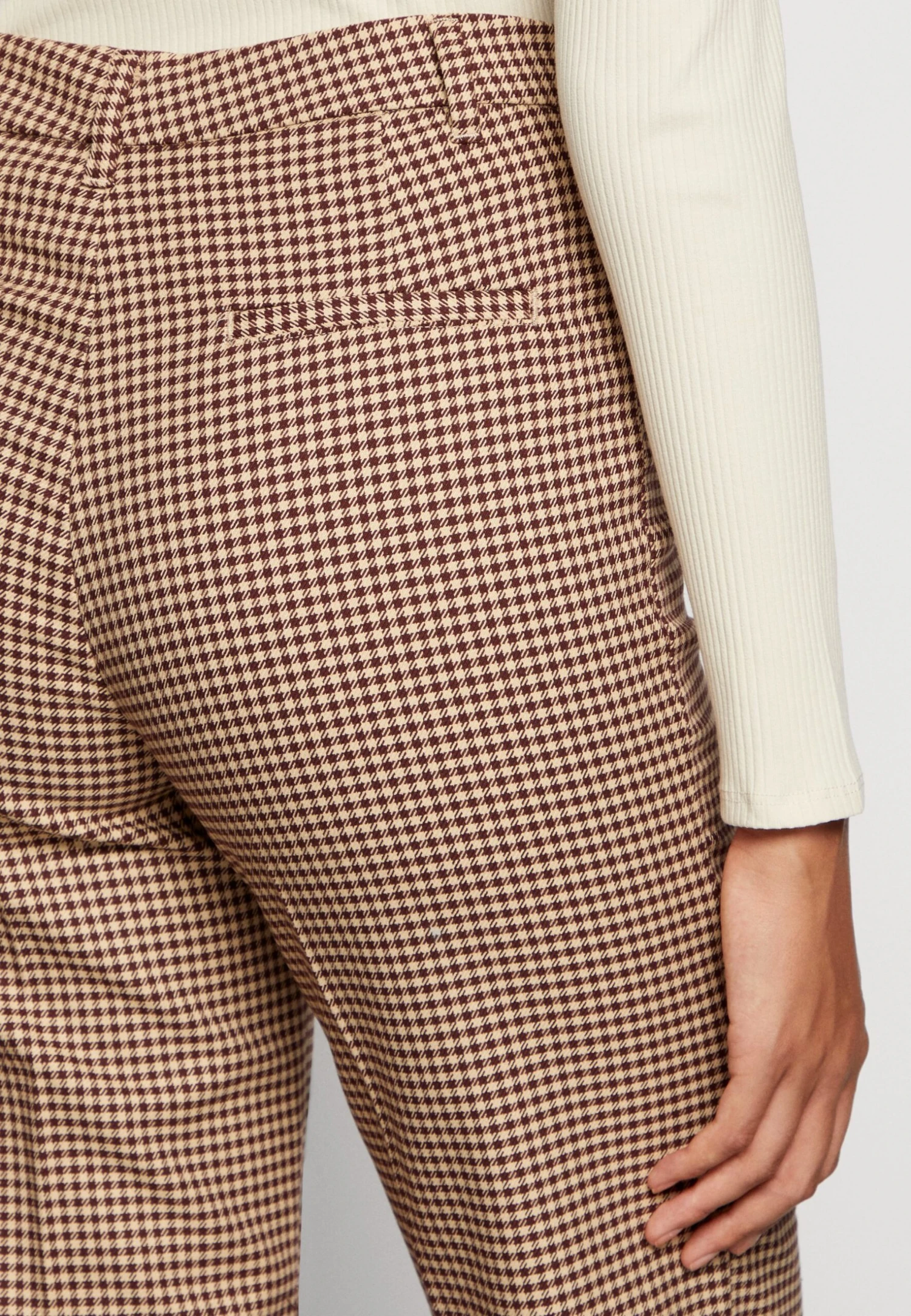Monki Broek - Brown/Light Brown 6 Monki Broek - Brown/Light Brown - Afbeelding 6