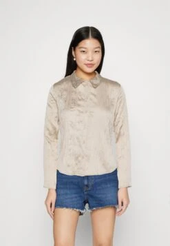 Monki Overhemdblouse - Beige Dusty Light