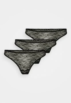 Monki 3 Pack - String - Black Dark
