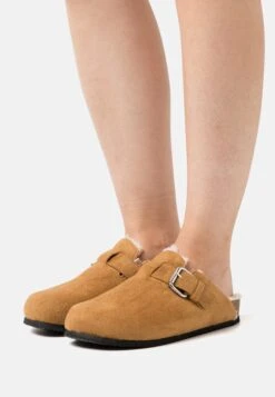 Monki Chaneera- Pantoffels - Beige Dark