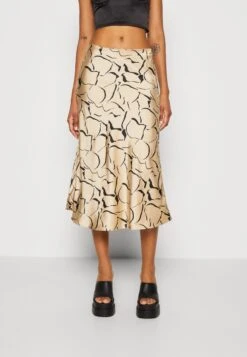 Monki A-Lijn Rok - Beige Medium Dusty