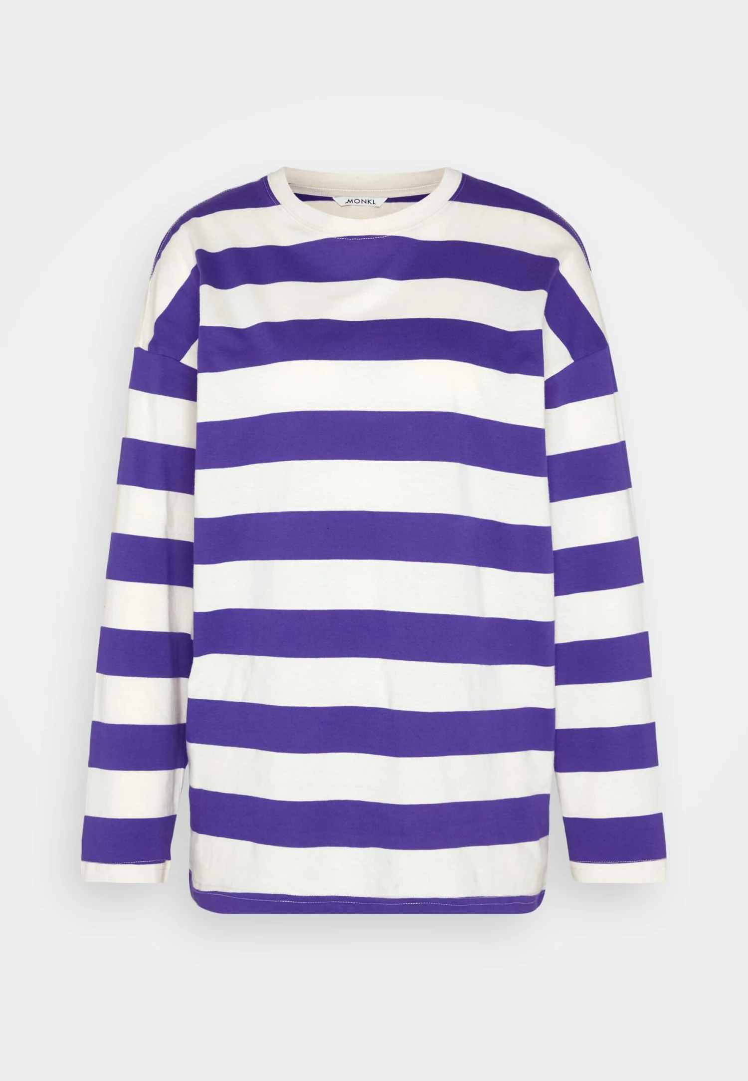 Monki Longsleeve - Off White/Big Purple 5 Monki Longsleeve - Off White/Big Purple - Afbeelding 5