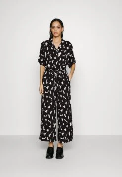 Monki Jumpsuit - Big Scribble Black