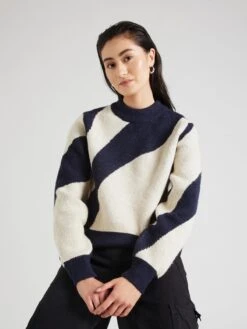 Monki Fijngebreide Truien Trui Dames Marine -Monki Winkel a17d88efe056235481cad16cd79b4139