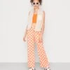Monki 2 Pack - Top - Orange/White
