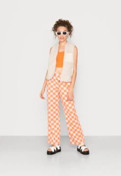 Monki 2 Pack - Top - Orange/White