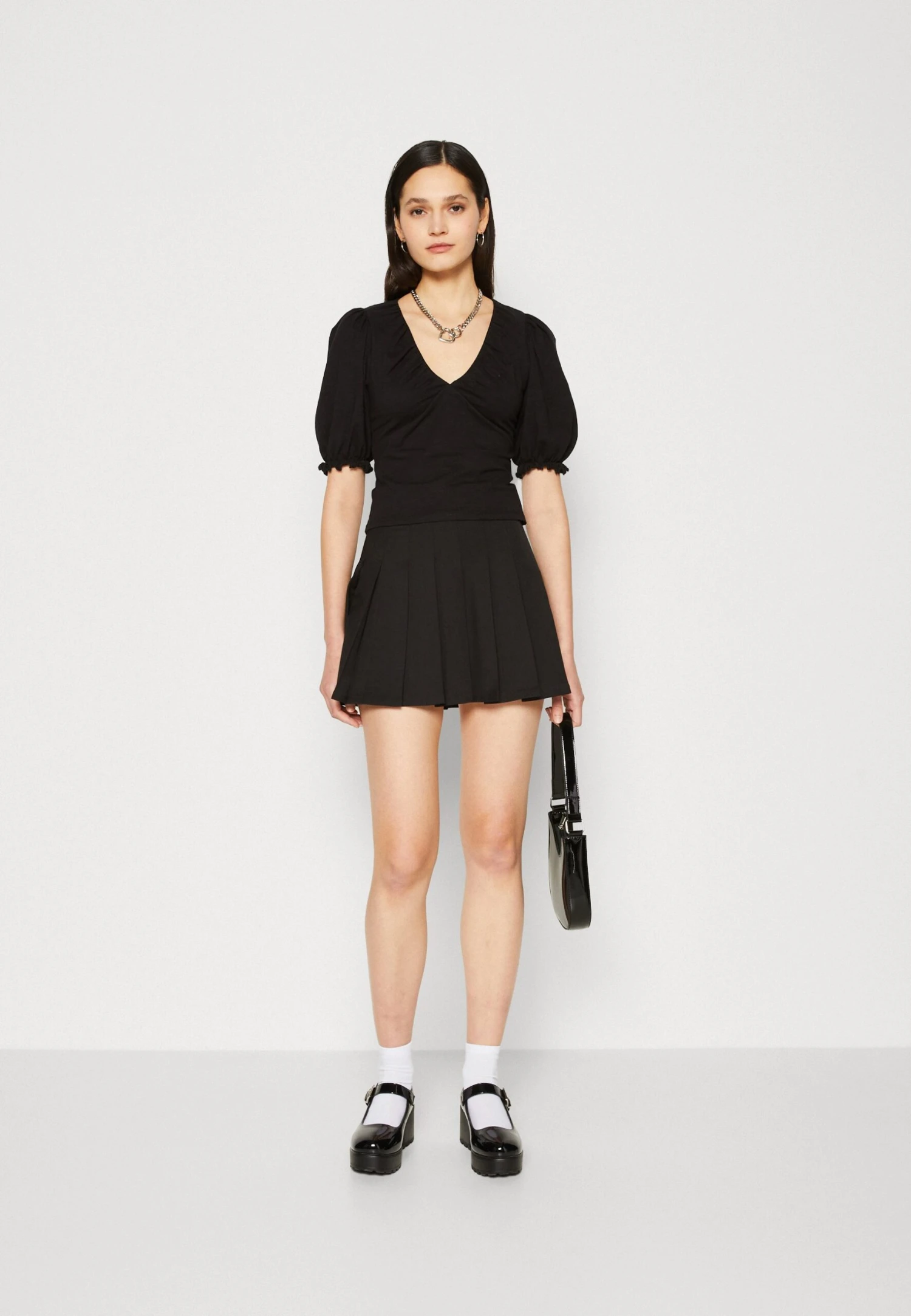 Monki T-Shirt Print - Black 2 Monki T-Shirt Print - Black - Afbeelding 2