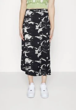 Monki A-Lijn Rok - Marmor/Black