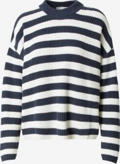 Monki Fijngebreide Truien Trui Dames Donkerblauw