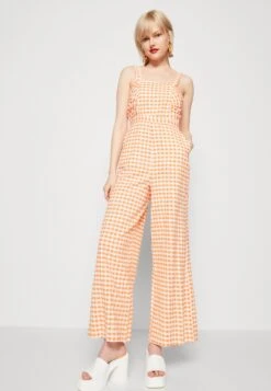 Monki Jumpsuit - Orange Gingham 9 Monki Jumpsuit - Orange Gingham -Monki Winkel ba9ea90225a246de842947462ca4485b