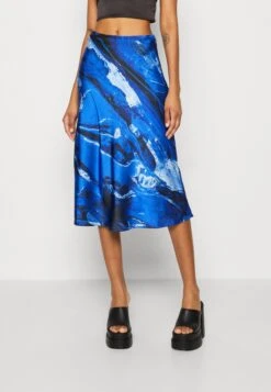 Monki A-Lijn Rok - Blue Bright/Blue
