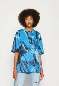 Monki T-Shirt Basic - Blue