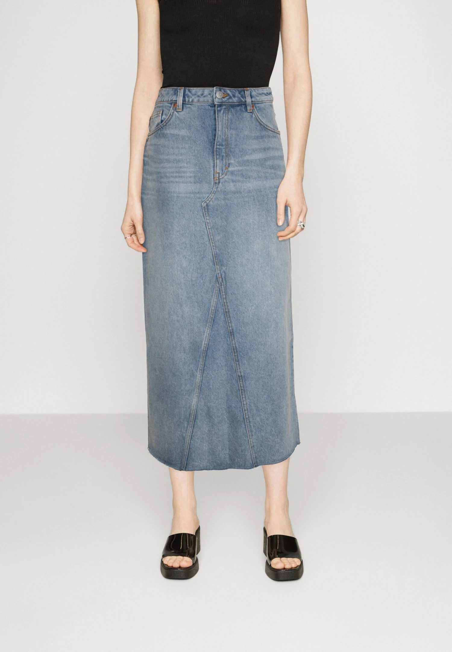 Monki Jeansrok - Blue Denim 1 Monki Jeansrok - Blue Denim